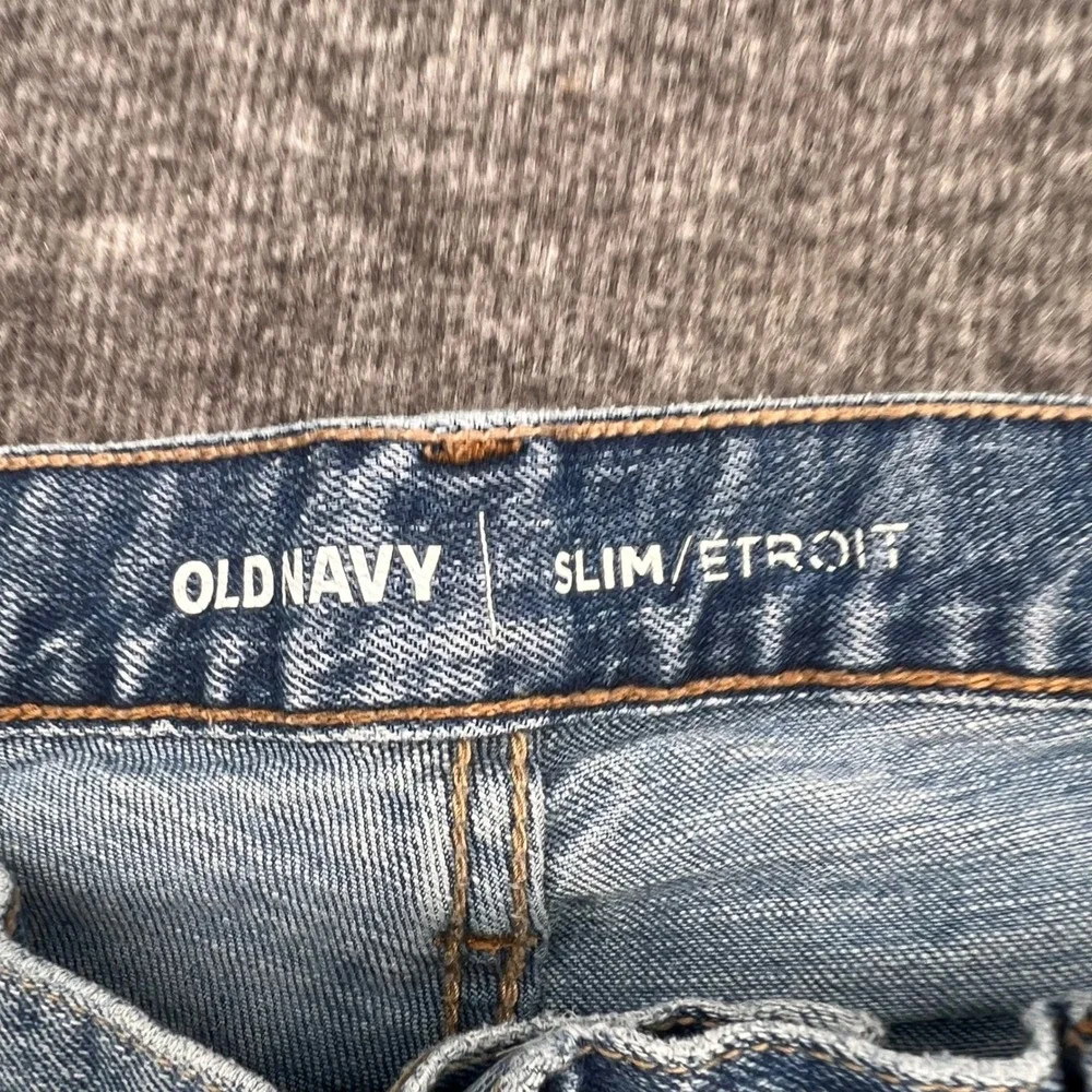 Old Navy Slim Fit Medium Wash 33 Blue Denim Jeans Mens Work  Unisex Casual Pants